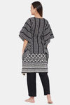 The Kaftan Company Cotton Pyjama Set - Black — thumbnail 4