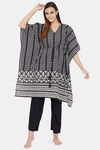 The Kaftan Company Cotton Pyjama Set - Black — thumbnail 5