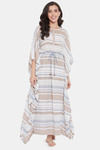 The Kaftan Company Cotton Nightdress - Off White — thumbnail 1