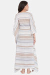 The Kaftan Company Cotton Nightdress - Off White — thumbnail 4