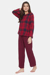 The Kaftan Company Cotton Nightdress - Red — thumbnail 3