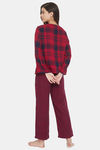 The Kaftan Company Cotton Nightdress - Red — thumbnail 4