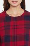 The Kaftan Company Cotton Nightdress - Red — thumbnail 6