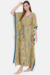 The Kaftan Company Modal Nightdress - Yellow — thumbnail 3