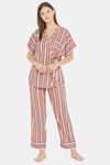 The Kaftan Company Modal Pyjama Set - Rust — thumbnail 1