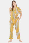 The Kaftan Company Modal Pyjama Set - Mustard — thumbnail 5