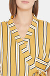 The Kaftan Company Modal Pyjama Set - Mustard — thumbnail 6