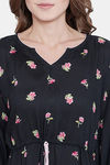 The Kaftan Company Modal Nightdress - Black — thumbnail 6