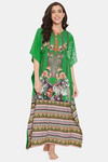 The Kaftan Company Polyester Nightdress - Green — thumbnail 1