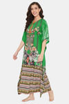 The Kaftan Company Polyester Nightdress - Green — thumbnail 3