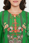 The Kaftan Company Polyester Nightdress - Green — thumbnail 6