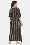 The Kaftan Company Polyester Nightdress - Black — thumbnail 4
