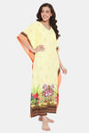 The Kaftan Company Polyester Nightdress - Yellow — thumbnail 2