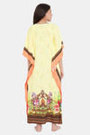 The Kaftan Company Polyester Nightdress - Yellow — thumbnail 4