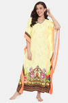 The Kaftan Company Polyester Nightdress - Yellow — thumbnail 5