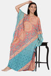 The Kaftan Company Polyester Nightdress - Orange — thumbnail 5