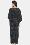 The Kaftan Company Rayon Pyjama Set - Black — thumbnail 4