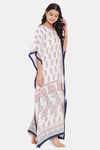 The Kaftan Company Rayon Nightdress - White — thumbnail 2