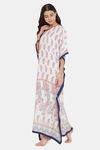 The Kaftan Company Rayon Nightdress - White — thumbnail 3