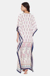 The Kaftan Company Rayon Nightdress - White — thumbnail 4