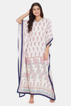 The Kaftan Company Rayon Nightdress - White — thumbnail 5