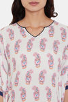The Kaftan Company Rayon Nightdress - White — thumbnail 6