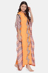 The Kaftan Company Rayon Nightdress - Yellow — thumbnail 2