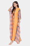 The Kaftan Company Rayon Nightdress - Yellow — thumbnail 3