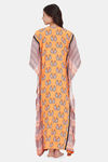 The Kaftan Company Rayon Nightdress - Yellow — thumbnail 4