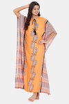 The Kaftan Company Rayon Nightdress - Yellow — thumbnail 5