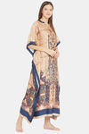 The Kaftan Company Rayon Nightdress - Beige — thumbnail 2