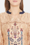 The Kaftan Company Rayon Nightdress - Beige — thumbnail 6