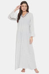 The Kaftan Company Cotton Nightdress - White — thumbnail 1