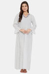 The Kaftan Company Cotton Nightdress - White — thumbnail 5