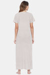 The Kaftan Company Cotton Nightdress - Brown — thumbnail 4