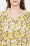 The Kaftan Company Cotton Nightdress - Yellow — thumbnail 6