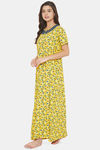 The Kaftan Company Modal Nightdress - Yellow — thumbnail 3