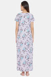 The Kaftan Company Rayon Nightdress - Purple — thumbnail 4