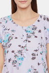 The Kaftan Company Rayon Nightdress - Purple — thumbnail 6