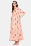 The Kaftan Company Cotton Nightwear + Robe (Pack of 2) - Pink — thumbnail 3