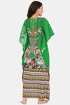 The Kaftan Company Full Length Nightdress - Green — thumbnail 4
