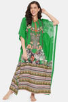 The Kaftan Company Full Length Nightdress - Green — thumbnail 5