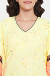 The Kaftan Company Full Length Nightydress - Yellow — thumbnail 6