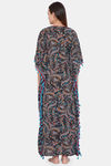 The Kaftan Company Modal Full Length Nightdress - Black — thumbnail 4