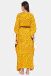 The Kaftan Company Modal Full Length Nightdress - Yellow — thumbnail 4