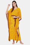 The Kaftan Company Modal Full Length Nightdress - Yellow — thumbnail 5