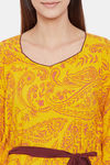 The Kaftan Company Modal Full Length Nightdress - Yellow — thumbnail 6