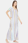The Kaftan Company Modal Full Length Nightdress - White — thumbnail 2