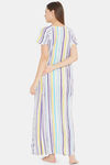 The Kaftan Company Modal Full Length Nightdress - White — thumbnail 4