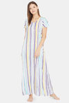 The Kaftan Company Modal Full Length Nightdress - White — thumbnail 5